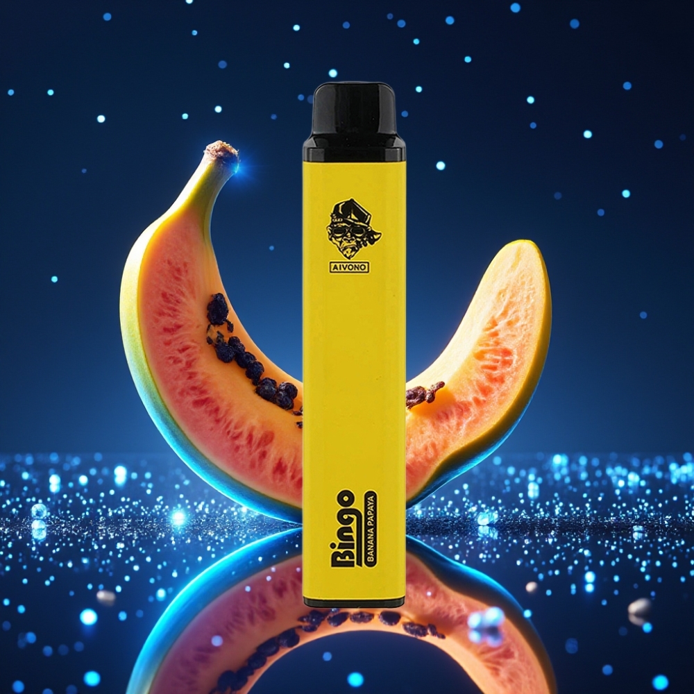 Aivono AIM BINGO 4000 Puffs Ühekordne Vape Banaan-Papaya | 1000mAh aku | 10 mL e-vedelik | 0%, 2%, 5% nikotiin