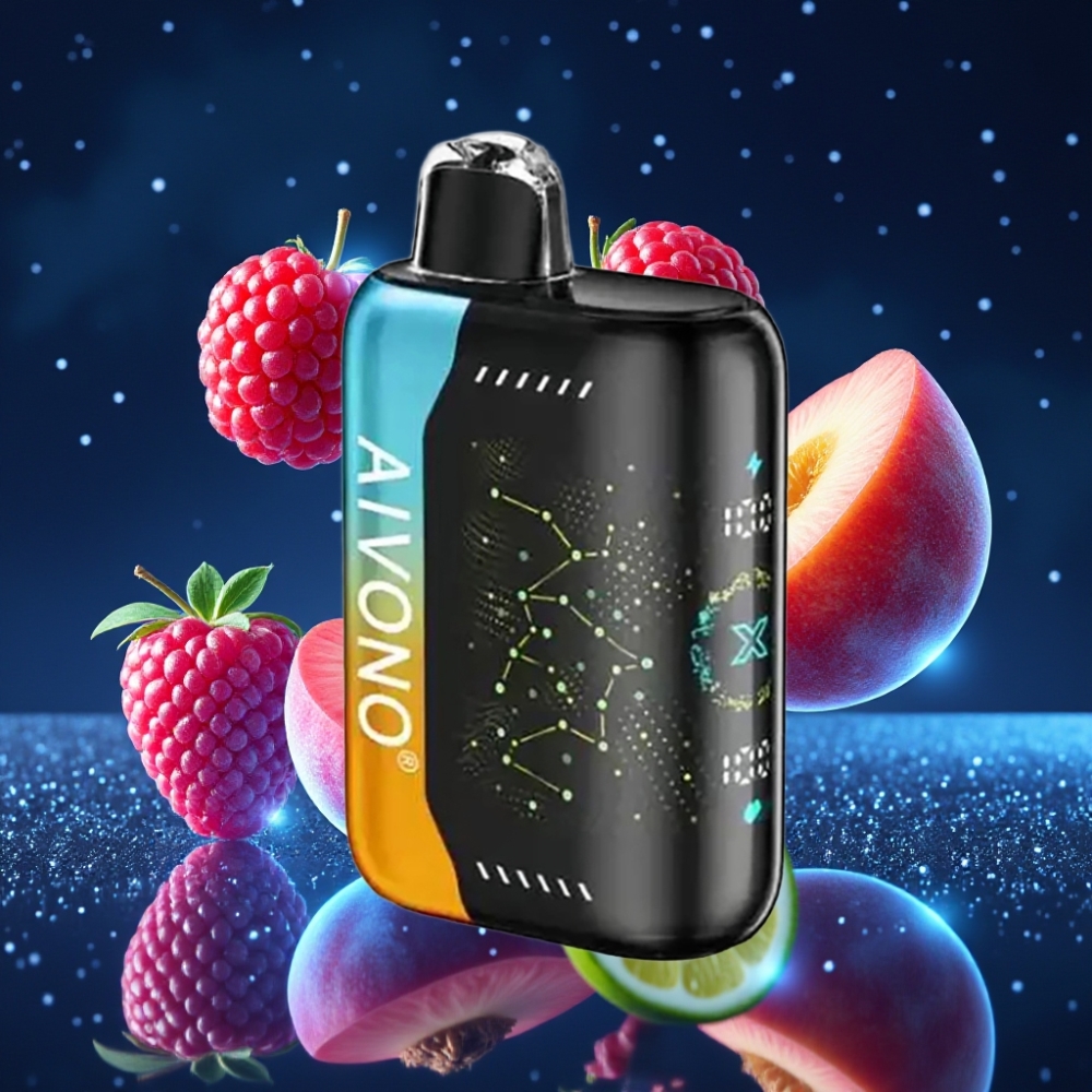 Aivono AIM BOOM 25000 Puffs 28ml Raspberry Peach Lime Ühekordne Vape 650mAh Type-C