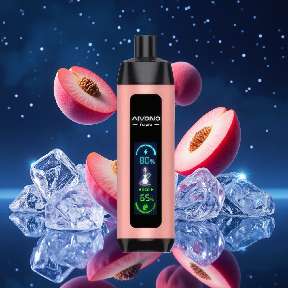 Aivono Aim Fatpro 22000 Puffs 28ml 600mah Laaditav Peach Ice Ühekordne Vape 0%,2%,3%,5% Nikotiin 0.6 ohm Mesh Coil