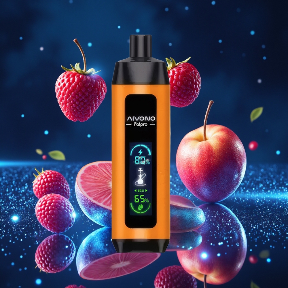 Aivono Aim Fatpro 22000 Puffs Ühekordne Vape 28ml E-liquid 0.6 ohm Mesh Coil Eco/Boost Dual Modes 10 Maitsega