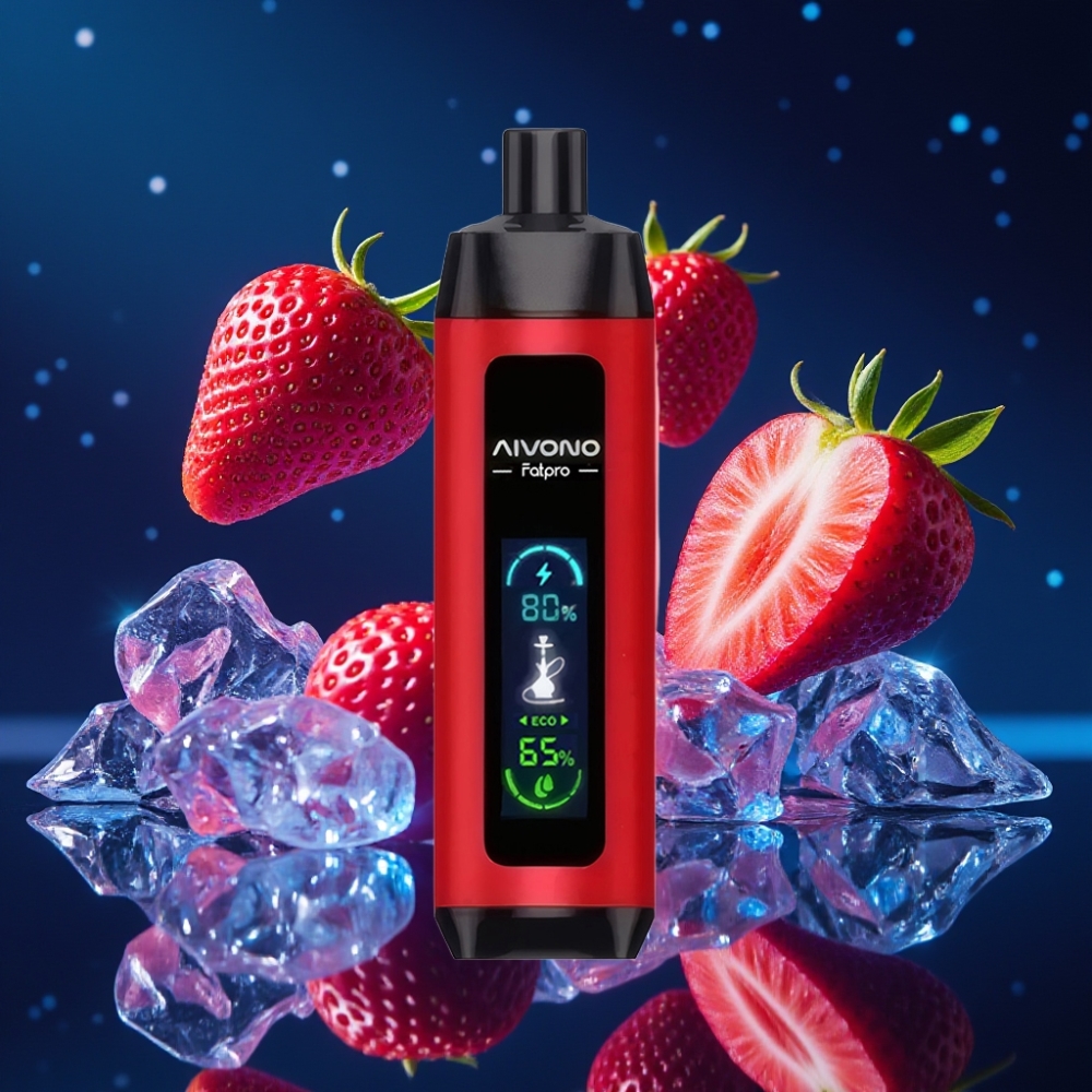 Aivono Aim Fatpro 22000 Puffs Ühekordne Vape Maasika Punch 28ml, 600mAh, 0.6 ohm Mesh Coil, Eco/Boost Dual Modes