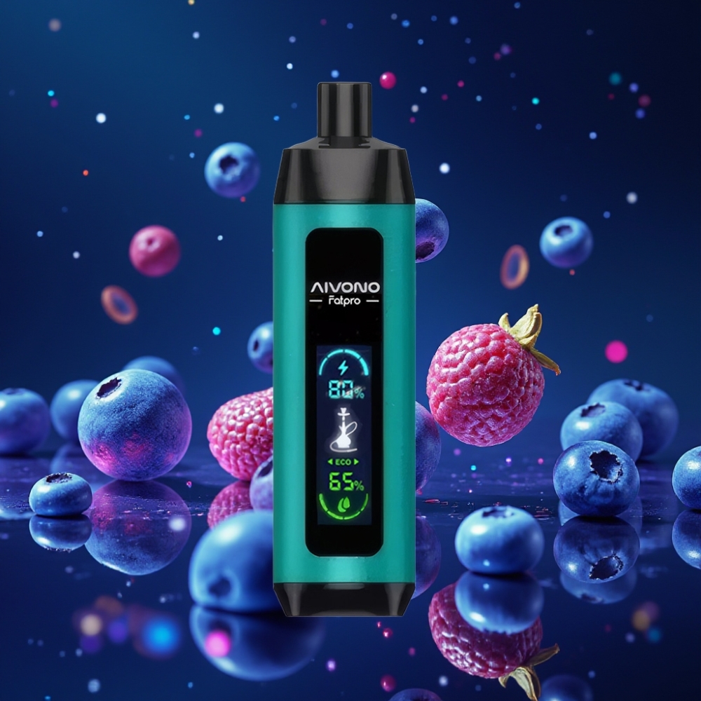 Aivono Aim Fatpro 22000 Puffs Ühekordne Vape Mustika 28ml E-vedelik 600mah Laaditav 0,6 ohm Mesh Coil Eco/Boost Dual Modes