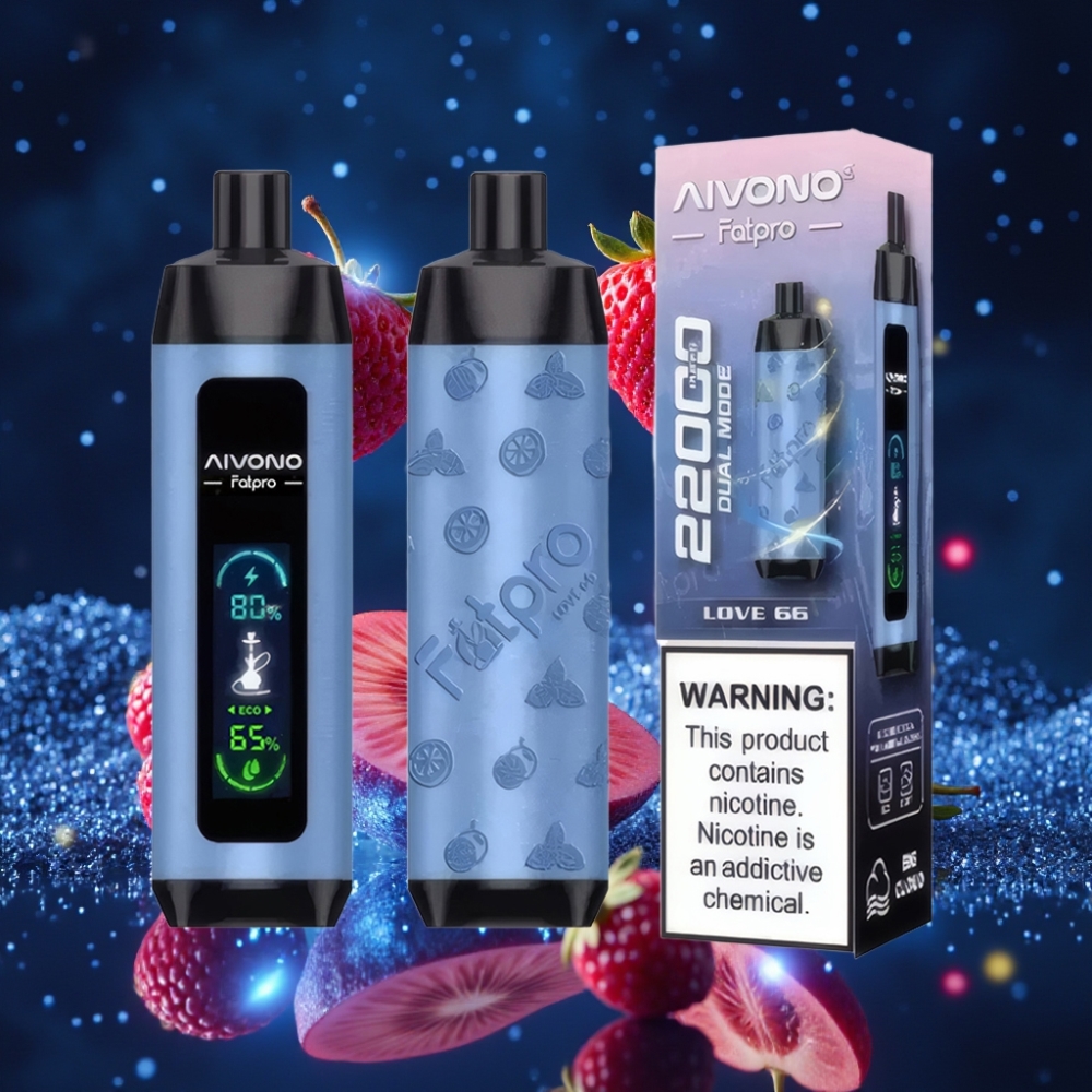 Aivono Aim Fatpro Armastus 66 22000 Puffs 28ml 10 Maitset 0.6 ohm Mesh Coil Dual Modes