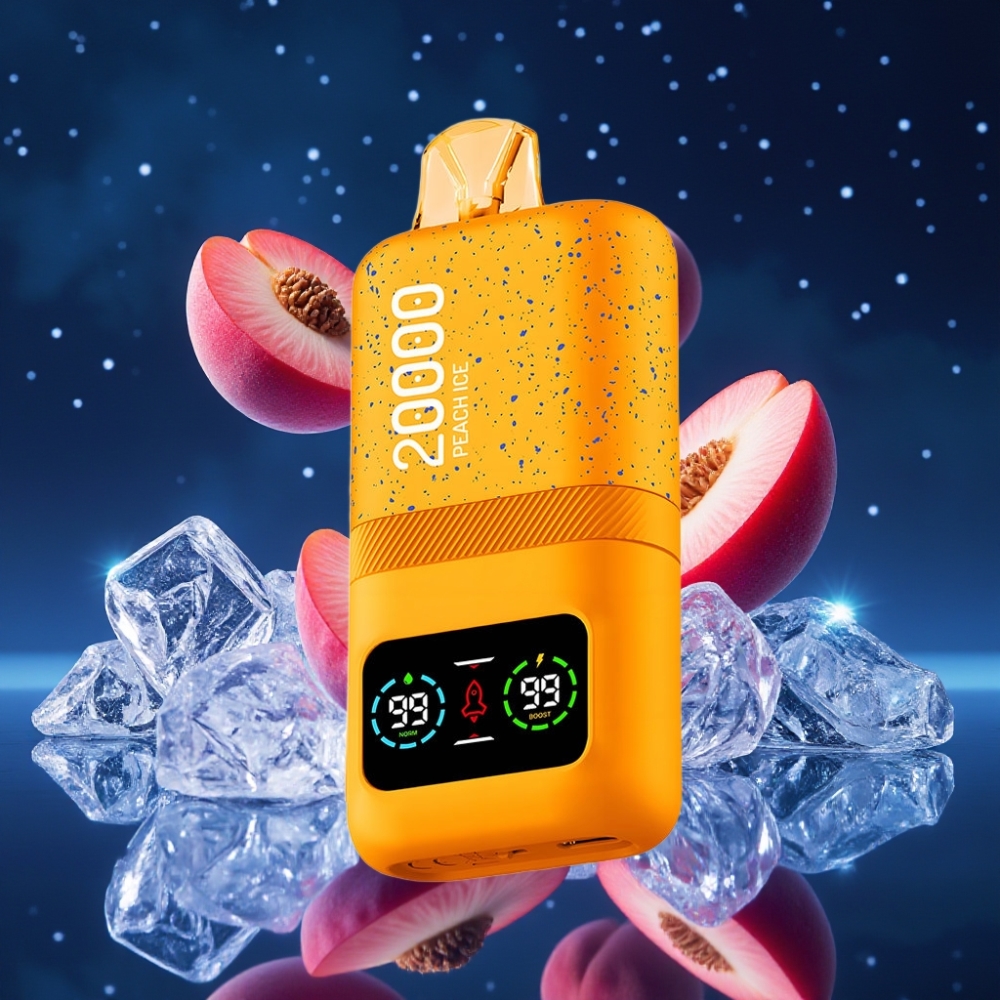 Aivono AIM MAGIC 20000 Puffs Dual Mesh LCD Type-C Laaditav Virsikujää Ühekordne Vape