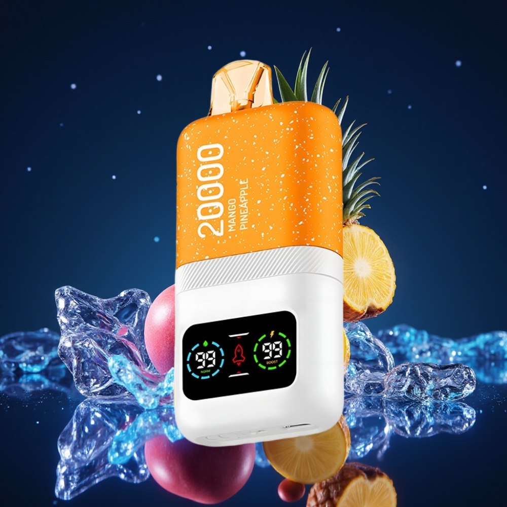 Aivono AIM MAGIC 20000 Puffs Ühekordne Vape Mango-Ananass (26ml, Dual Mesh Coils, LCD, Type-C)