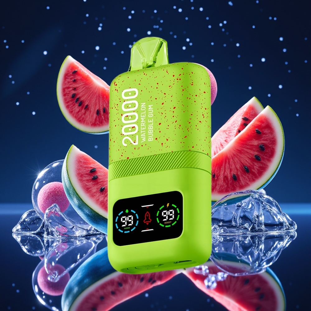 Aivono AIM MAGIC 20000 Puffs Ühekordne Vape Vesipõrsa Mullikommi 26ml E-vedelik, Dual Mesh Coils, LCD ekraan, Type-C laadimisega