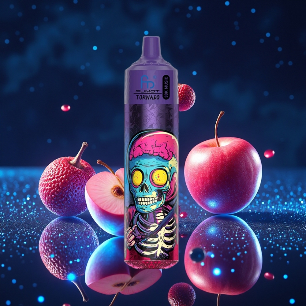 Fumot RandM Tornado 30000 Kolm Õuna 30mL e-vedelik 1.0 Ohm võrkpool 600mAh aku LED-ekraan