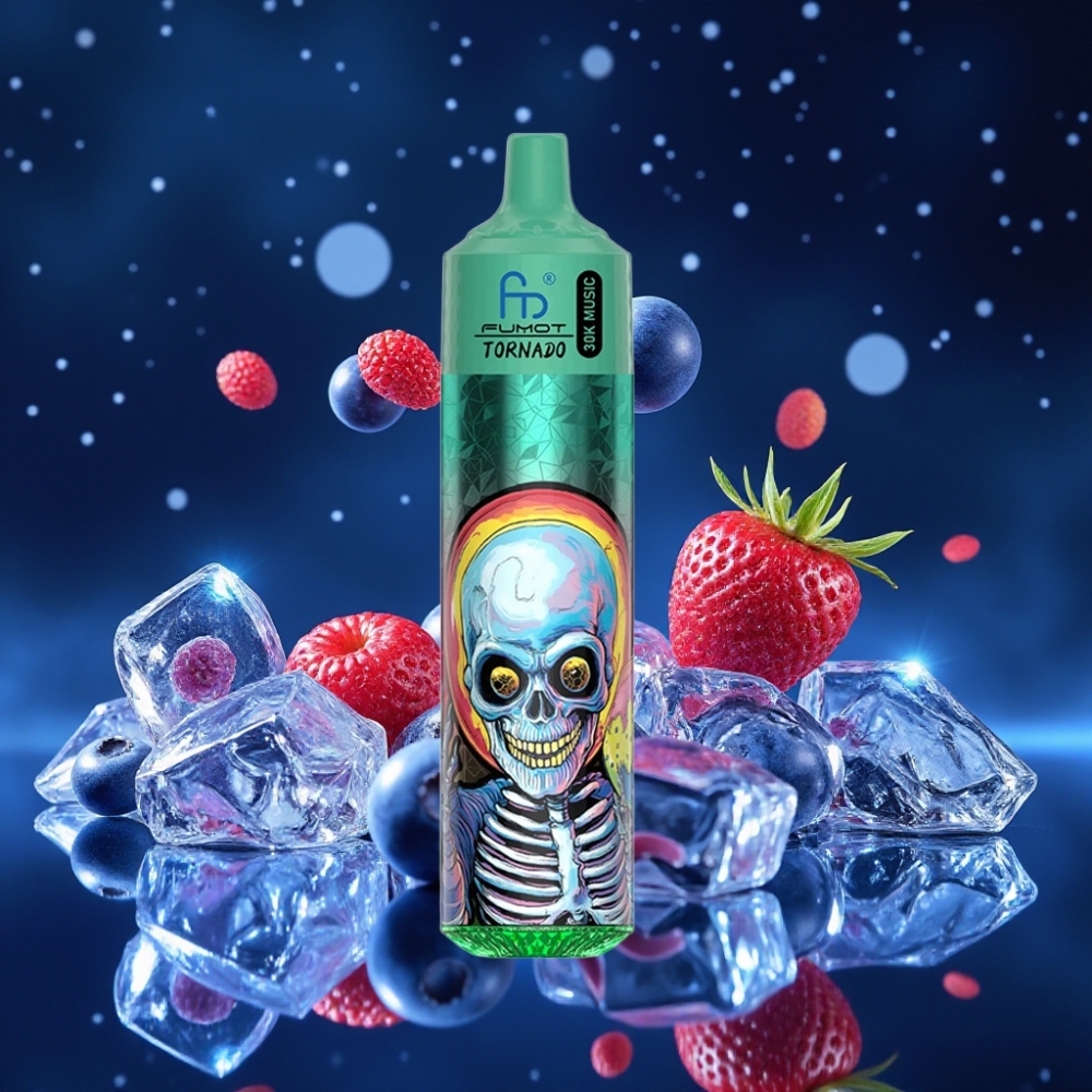 Fumot RandM Tornado 30000 Puffs 30mL 5% 1.0 Ohm Mesh Sinika Jää Ühekordne Vape
