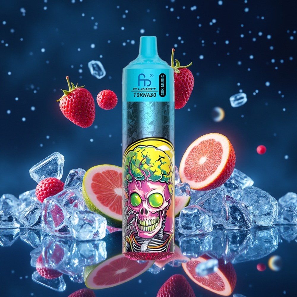 Fumot RandM Tornado 30000 Puffs 30mL 5% Mint Jää Ühekordne Vape 600mAh