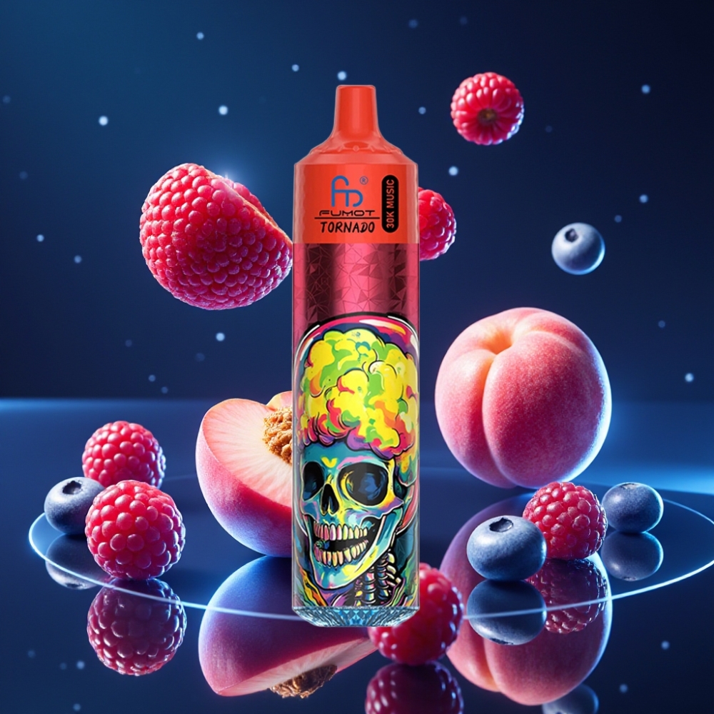 Fumot RandM Tornado 30000 Puffs – 30mL Mahla-Marjad, 2%/5% Nikotiini, 1.0 Ohm võrkpool, 600mAh aku