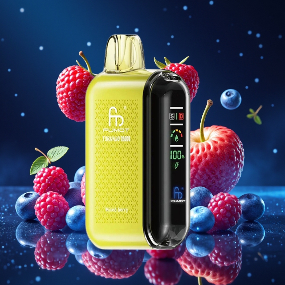 Fumot Tornado 20000 Puffs Dual Mesh Segamootoriga Õhuvoolureguleeritav Segamari Ühekordne Vape