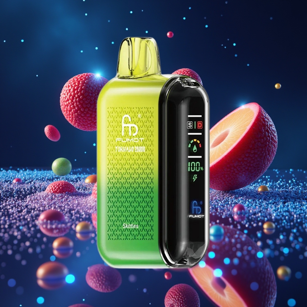 Fumot Tornado 20000 Puffs Ühekordne Vape 20ml 850mAh Skittles