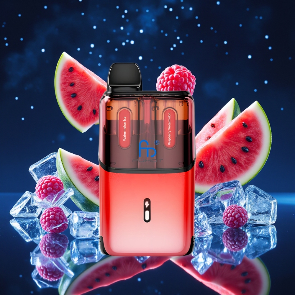 Fumot Ultra T32000 Ühekordne Vape 32000 Puffs 800mAh 24ml Vesimelon-Jää & Vaarika-Vesimelon