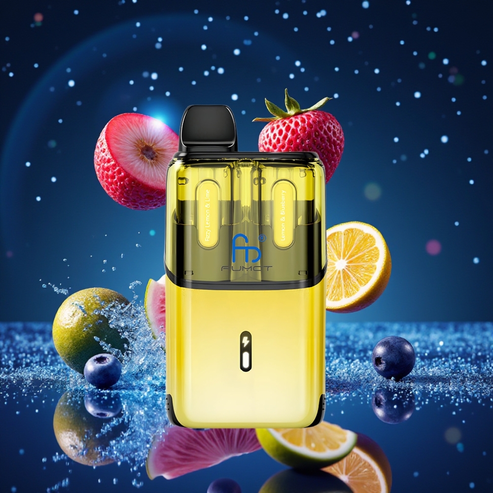 Fumot Ultra T32000 Ühekordne Vape – Virguline Sidrun & Laimi ja Sidrun & Mustikas, 32000 Lööki, 800mAh Akuga, 24ml E-vedelik, Type-C Laadimine, 20mg Nikotiini