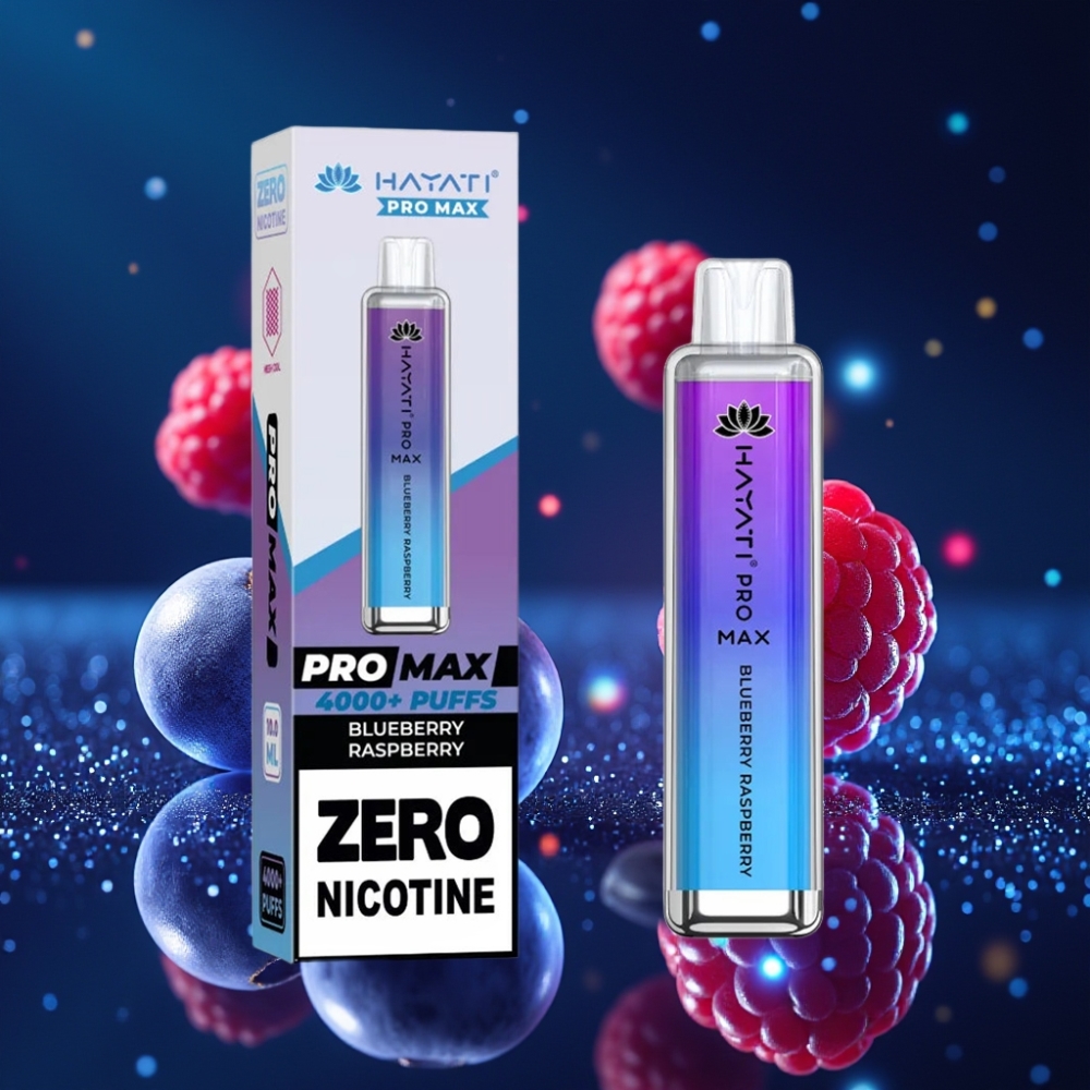 Hayati Pro Max 4000 Puffs Ühekordne Vape Mustikas-Vaarikas 2ml/10ml, 1400mAh, 2%/5% Nikotiin, TPD