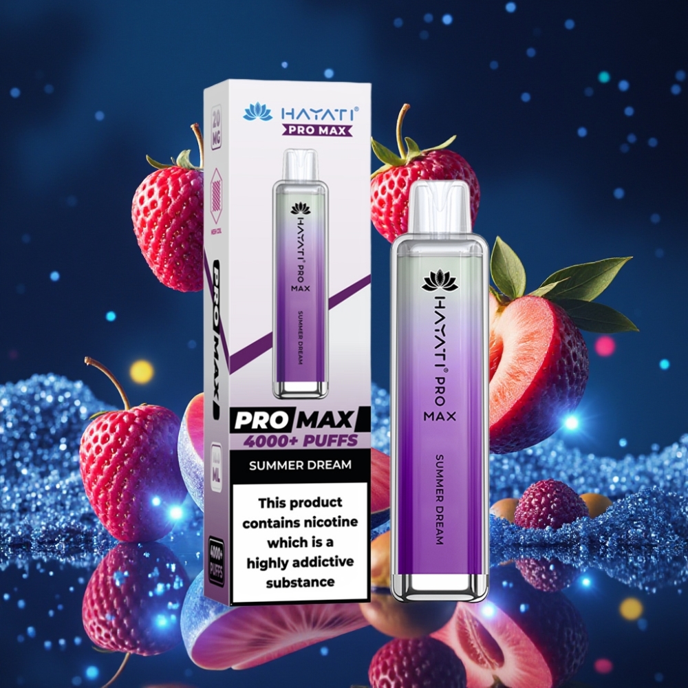 Hayati Pro Max 4000 Puffs Ühekordne Vape Suvine Unistus (1400mAh, 2ml/10ml)