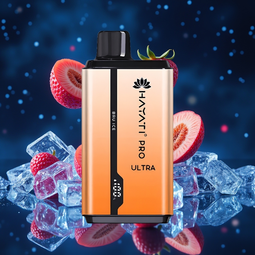 Hayati Pro Ultra 15000 Põhjasuudlused Ühekordne Vape Jääkarusell 850mAh Akuga 2×12ml Vedelikmahutiga 2% Nikotiini 49 Maitega