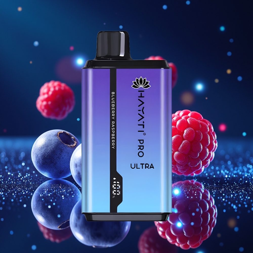 Hayati Pro Ultra 15000 Puffs 850mAh 2×12ml 2% Ühekordne Vape Mustikas Vaarikas