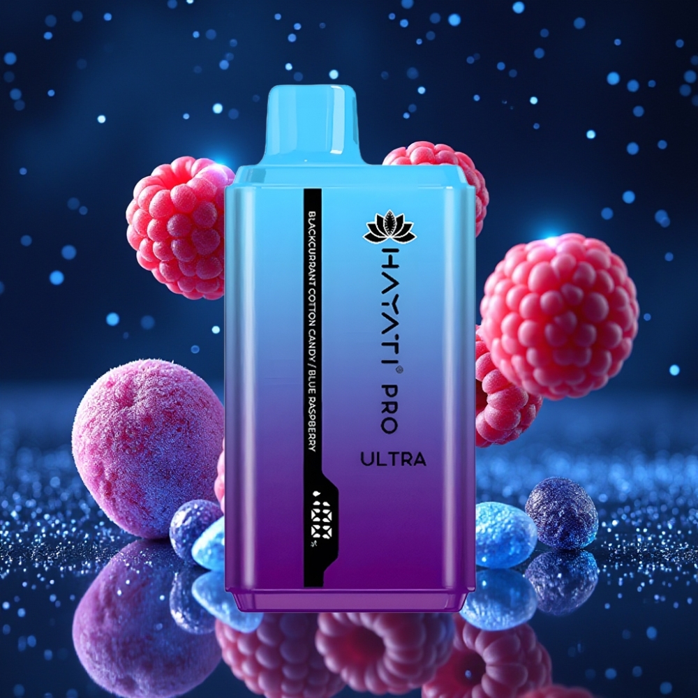 Hayati Pro Ultra 15000 Puffs Mustikas Puuvilakommi Sinine Vaarikas Ühekordne Vape 850mAh 2×12ml 2% 49 Maitset
