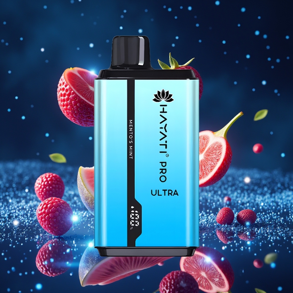 Hayati Pro Ultra 15000 Puffs Ühekordne Vape Mentolimaitse 2×12ml 2% Nikotiin 850mAh Akuga
