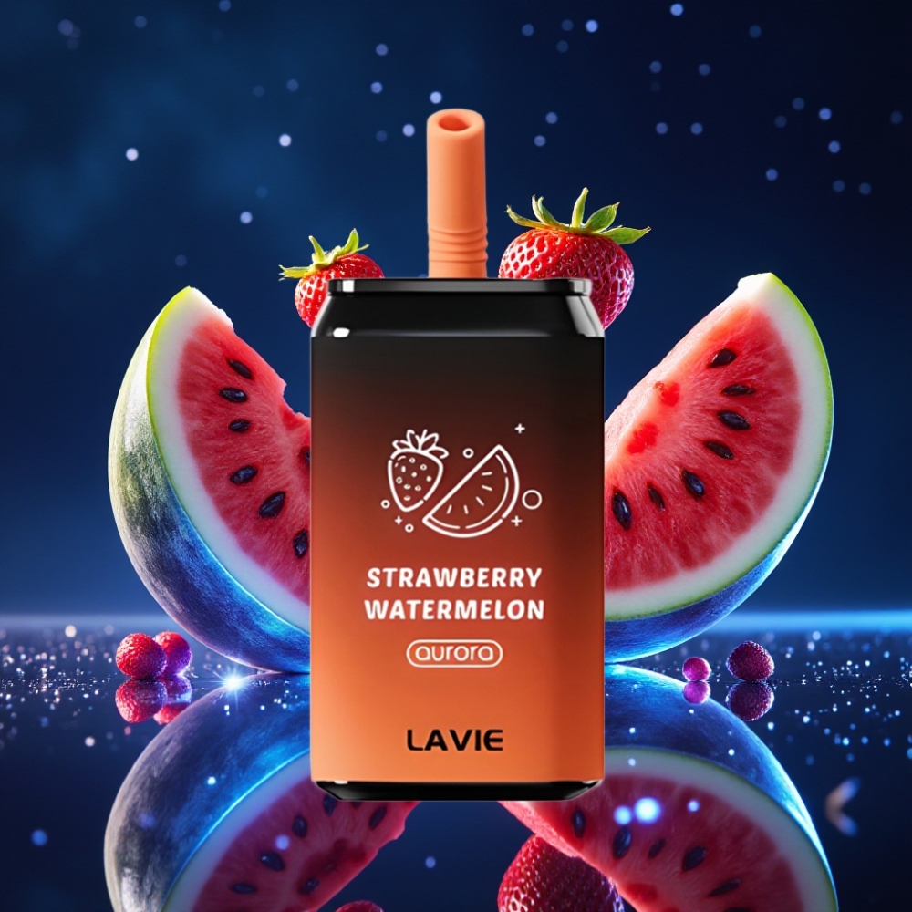 LAVIE Aurora 11000 Puffs Disposabelne Vape Maasikameelon 0%/2%/5% Nikotiin, 22ML, 650mAh Type-C
