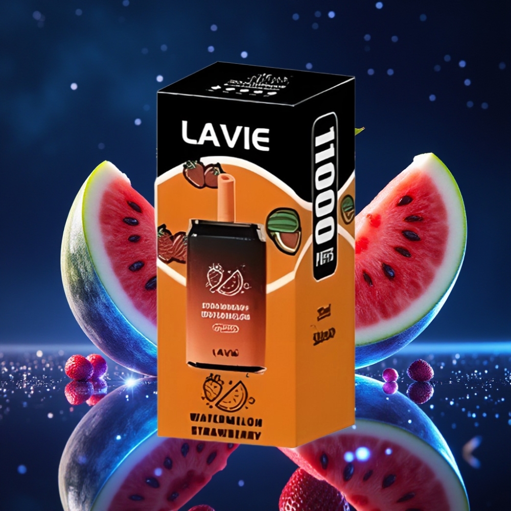 LAVIE Aurora 11000 Puffs Disposabelne Vape Maasikameelon 0%/2%/5% Nikotiin, 22ML, 650mAh Type-C