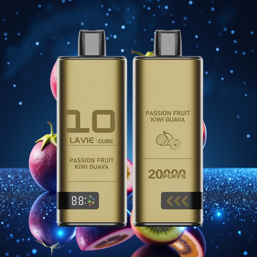 Lavie Cube 20000 Puffs Ühekordne Vape Marakujamäärikivi Guava 28ML 600mAh Type-C