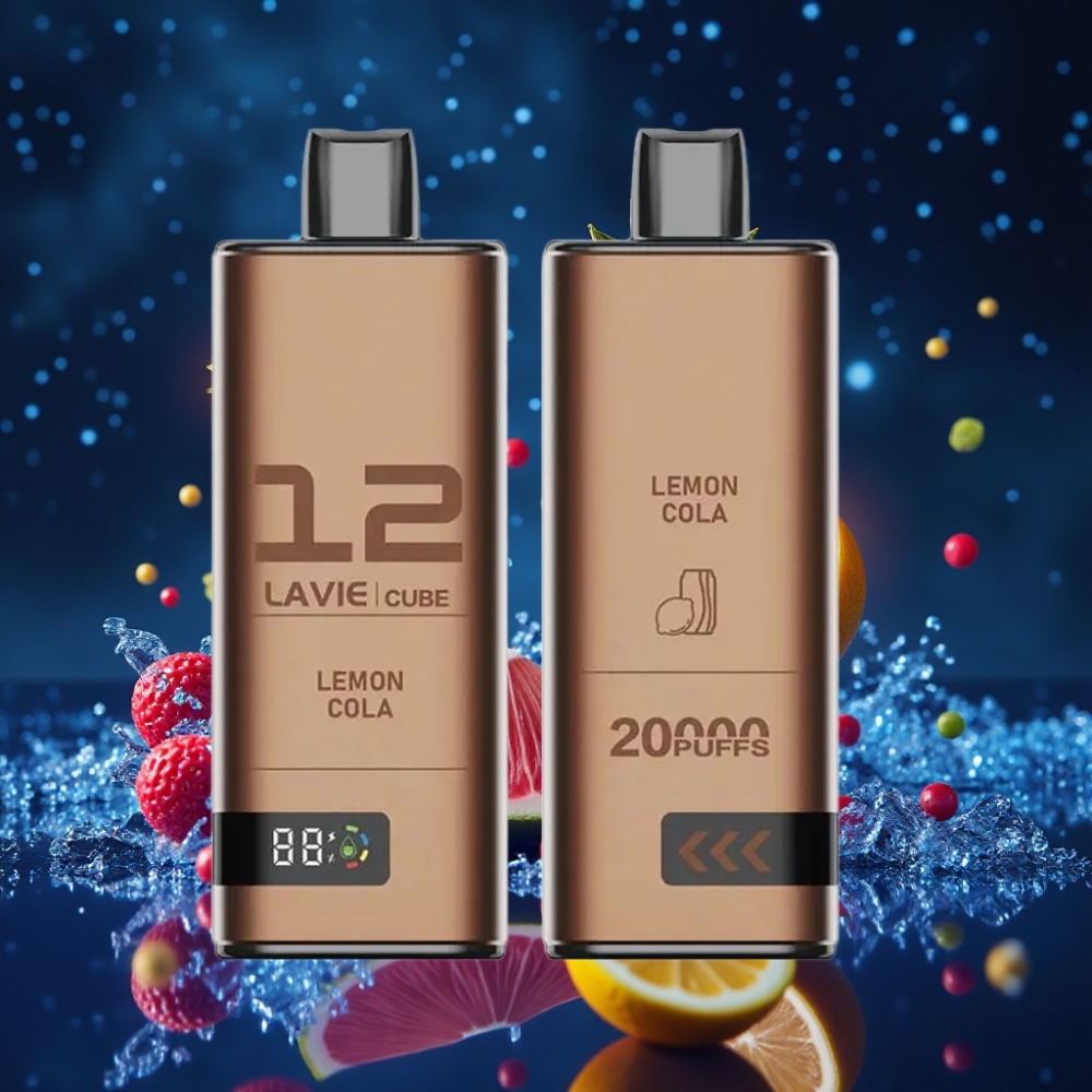 Lavie Cube 20000 Puffs Ühekordne Vape Sidrunikola 28ML 600mAh Type-C