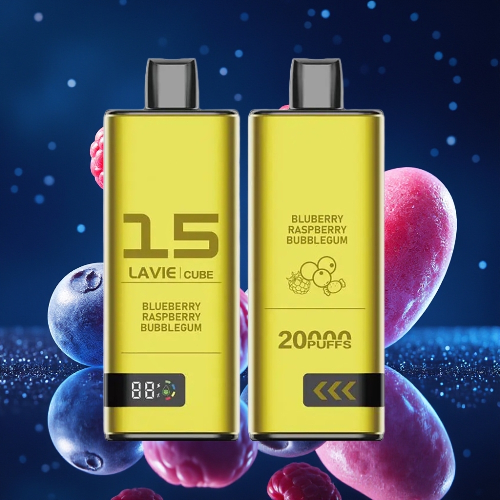 Lavie Cube 20000 Puffs Ühekordne Vape Sinise Vaarika Mullikummiga