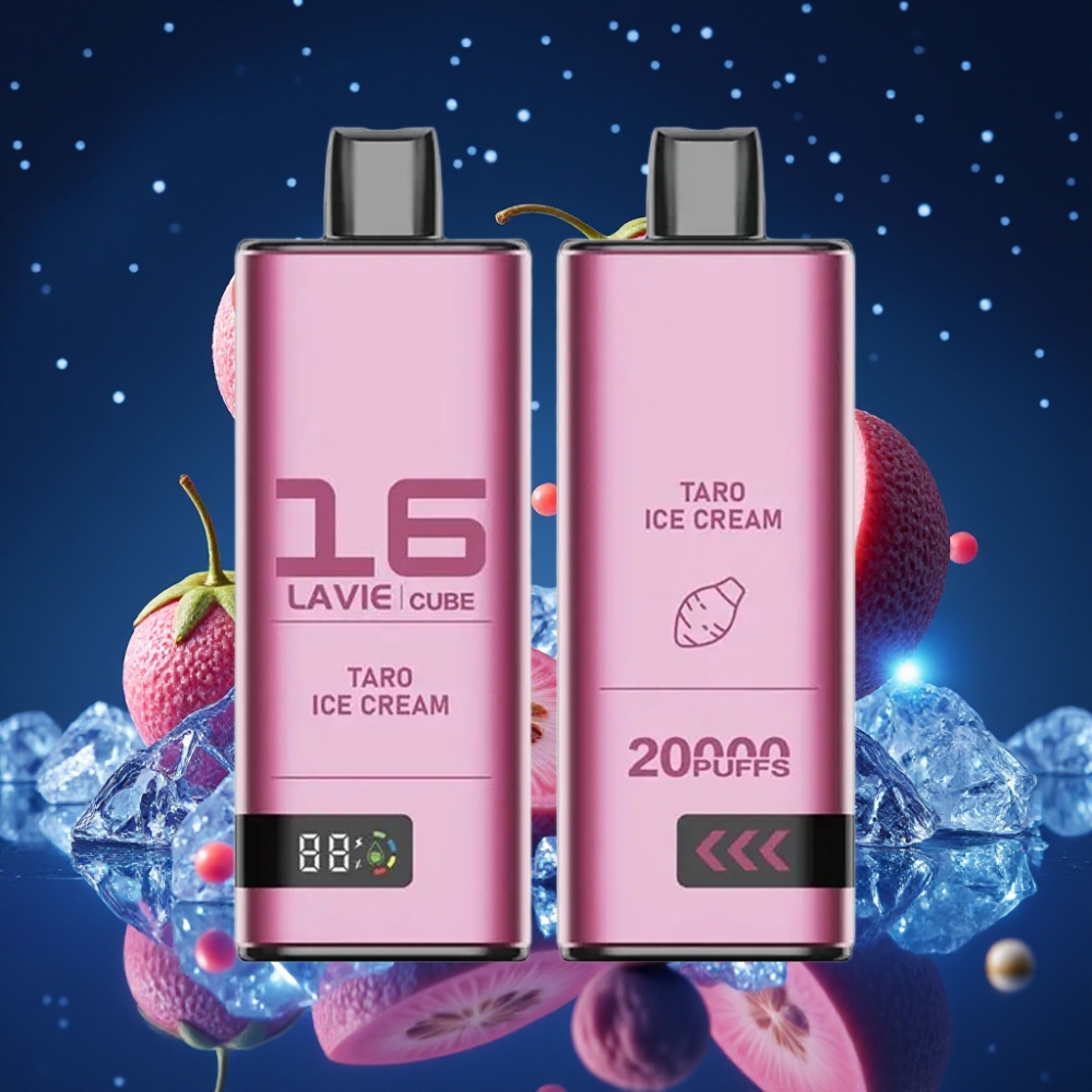 Lavie Cube 20000 Puffs Ühekordne Vape Tarojäätis, 28ML vedelik, 600mAh aku, Type-C laadimine