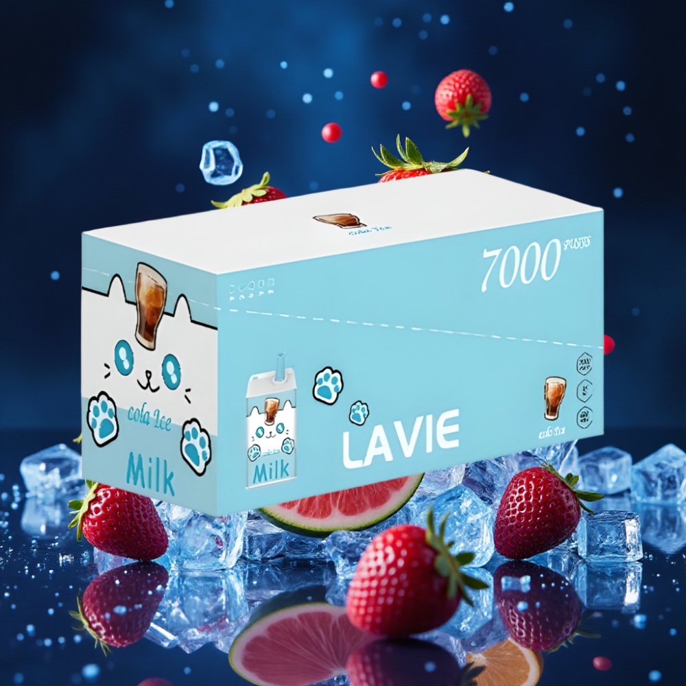 LAVIE Milk 7000 Puffs Ühekordne Vape Cola Ice – 16ML, 600mAh, 0%/2%/5% Nikotiini, Type-C Laadimine
