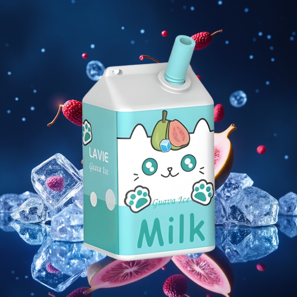 LAVIE Milk 7000 Puffs Ühekordne Vape Guava Jää 16ML/600mAh/7000 Puffs