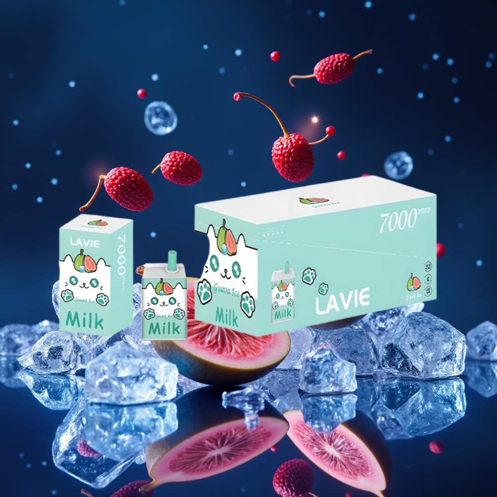 LAVIE Milk 7000 Puffs Ühekordne Vape Guava Jää 16ML/600mAh/7000 Puffs