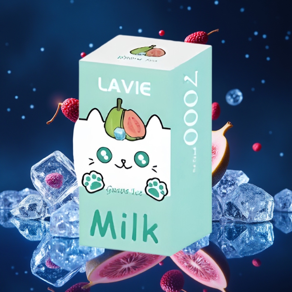 LAVIE Milk 7000 Puffs Ühekordne Vape Guava Jää 16ML/600mAh/7000 Puffs