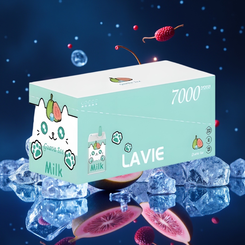 LAVIE Milk 7000 Puffs Ühekordne Vape Guava Jää 16ML/600mAh/7000 Puffs