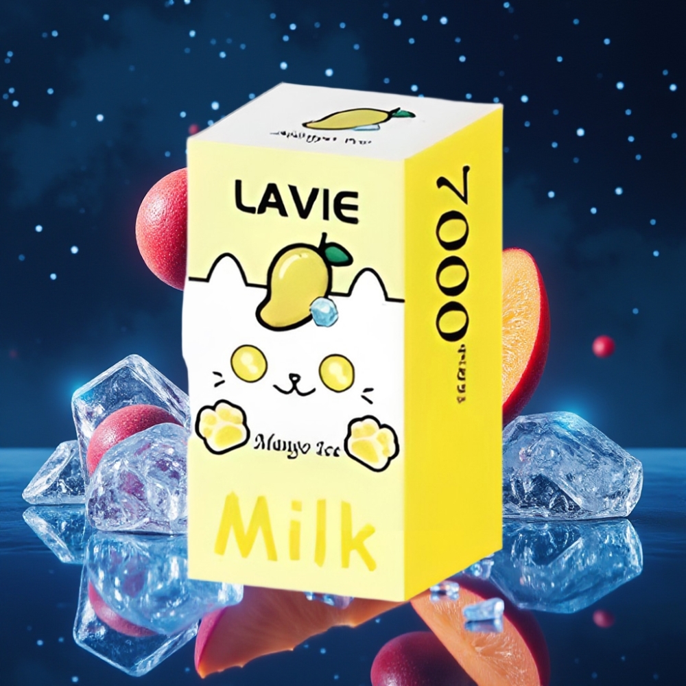 LAVIE Milk 7000 Puffs Ühekordne Vape Mangojää (16ML, 600mAh, Type-C)