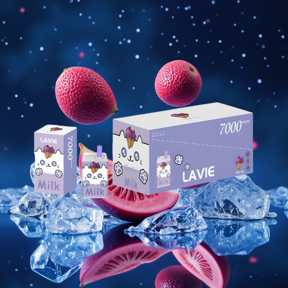 LAVIE Milk 7000 Puffs Ühekordne Vape Taro Ice 16ML/600mAh/7000 Puffs