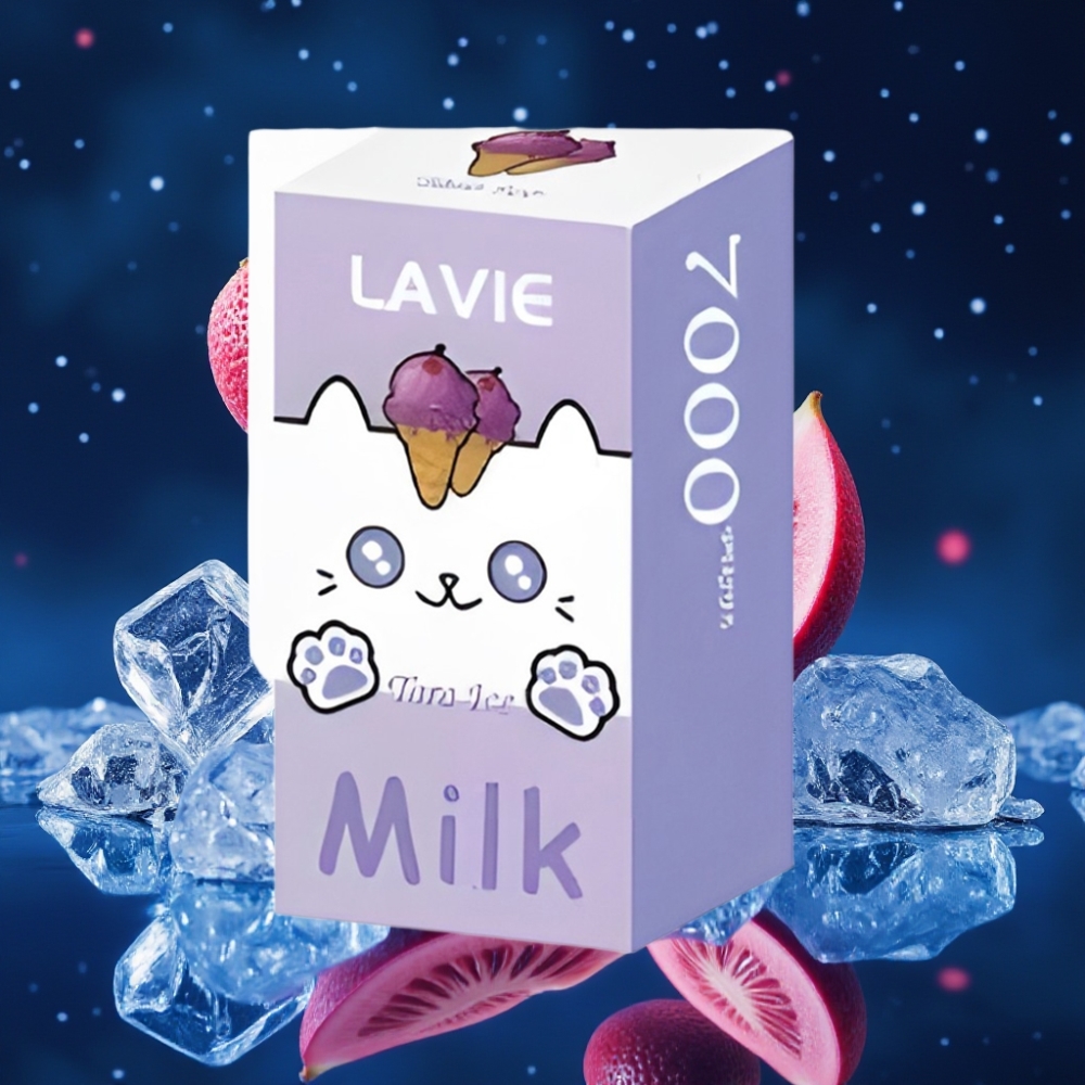 LAVIE Milk 7000 Puffs Ühekordne Vape Taro Ice 16ML/600mAh/7000 Puffs