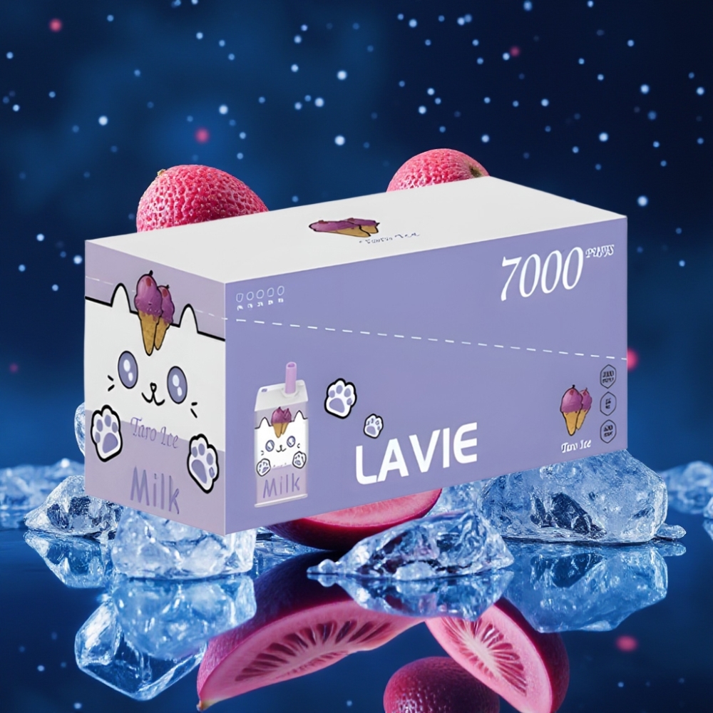 LAVIE Milk 7000 Puffs Ühekordne Vape Taro Ice 16ML/600mAh/7000 Puffs