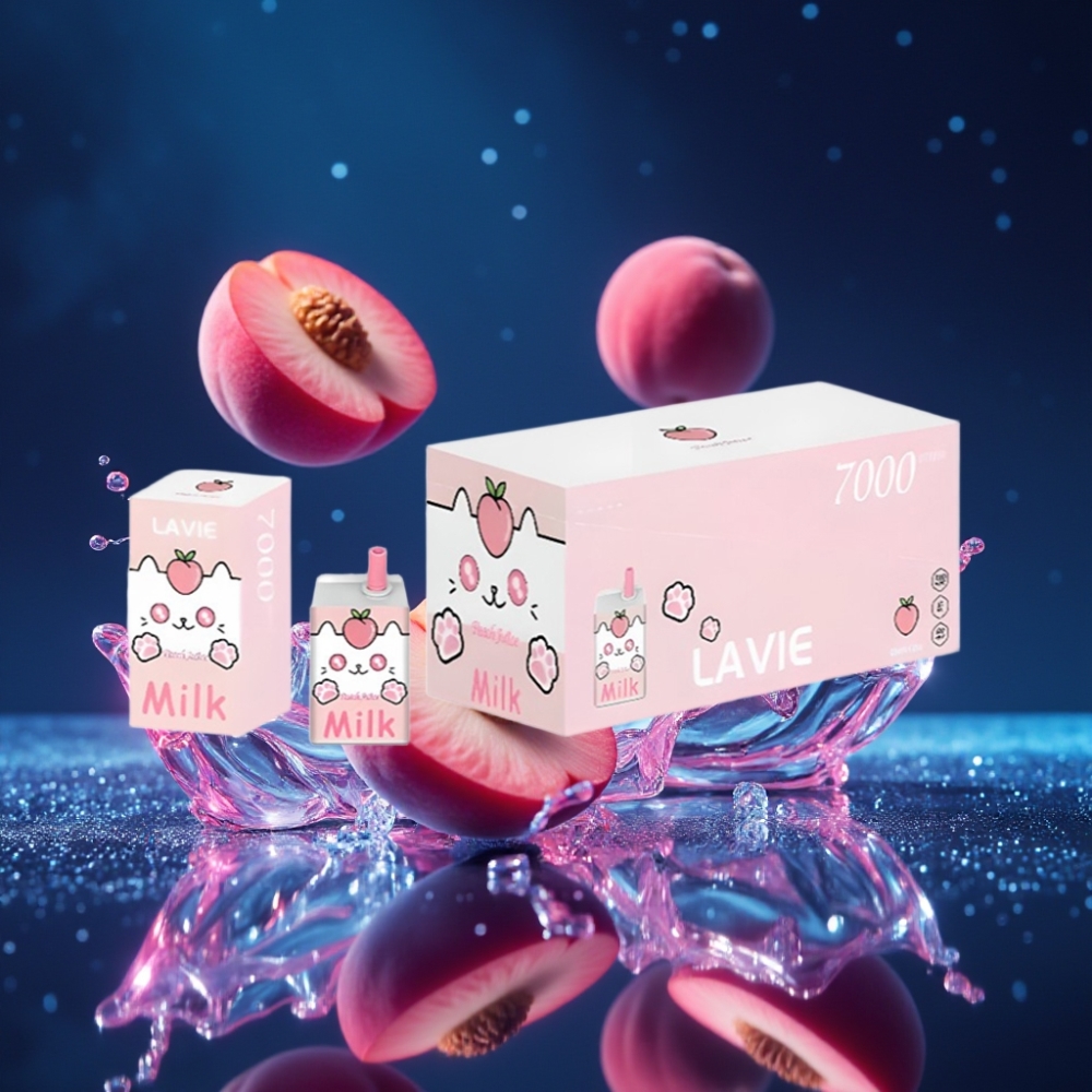 LAVIE Milk 7000 Puffs Ühekordne Vape Virsiku Mahla 16ML/600mAh Type-C
