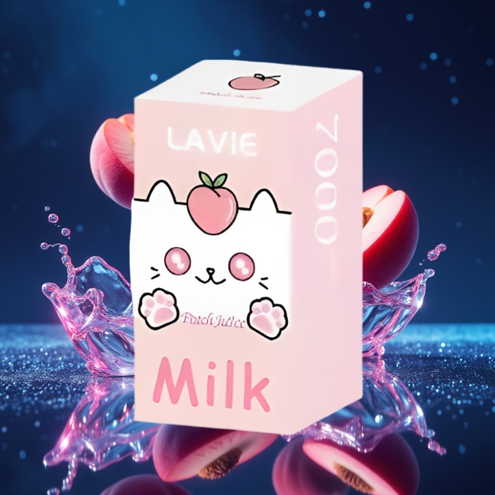 LAVIE Milk 7000 Puffs Ühekordne Vape Virsiku Mahla 16ML/600mAh Type-C
