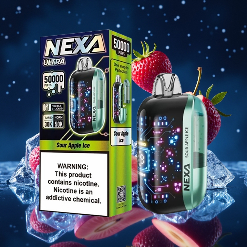 NEXA Ultra 50K Ühekordne Vape 20ml 50000 Puffs 5% Hapukoore Jää