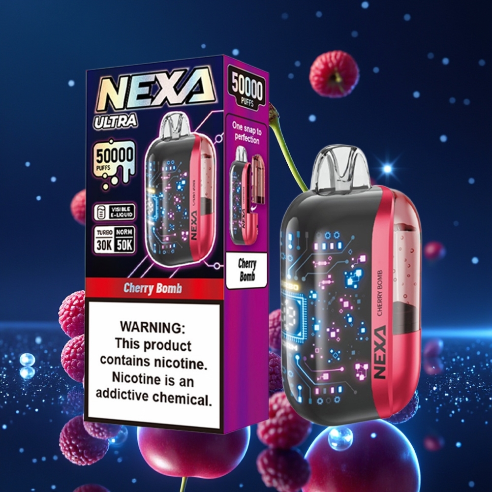 NEXA Ultra 50K Ühekordne Vape 20ml 50000 Puffs 5% Nikotiini Kirss