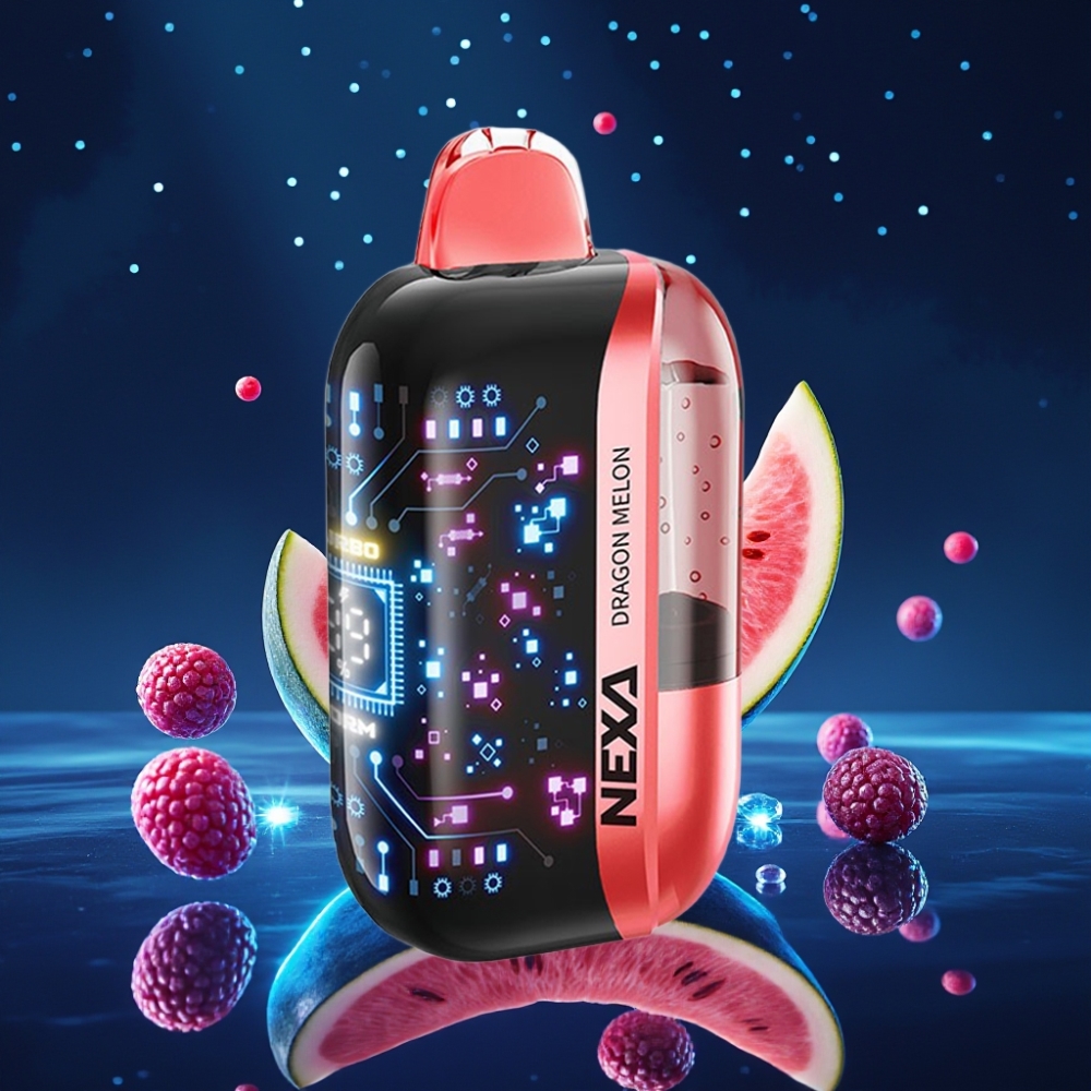 NEXA Ultra 50K Ühekordne Vape 20ml 5% Dragon Melon 50000 Puffs 0.9ohm Dual Mesh