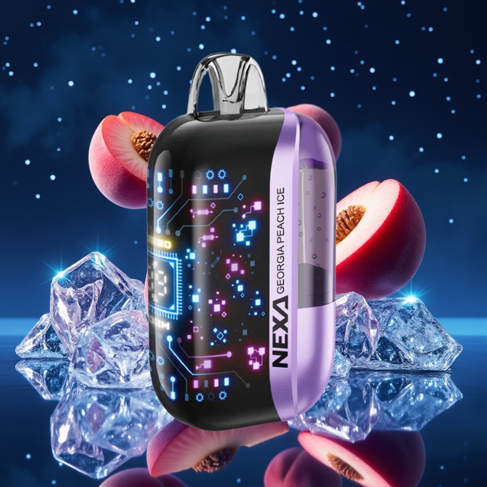 NEXA Ultra 50K Ühekordne Vape Georgia Peach Ice 20ml 5% Nicotine 800mAh Type-C