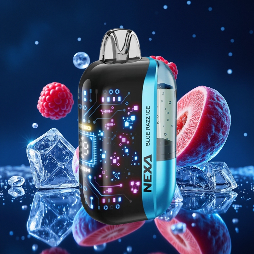 NEXA Ultra 50K Ühekordne Vape Sinine Sõstar-Jää 20ml 800mAh 5% Nikotiini 0.9ohm Dual Mesh Ekraan Type-C Laadimine