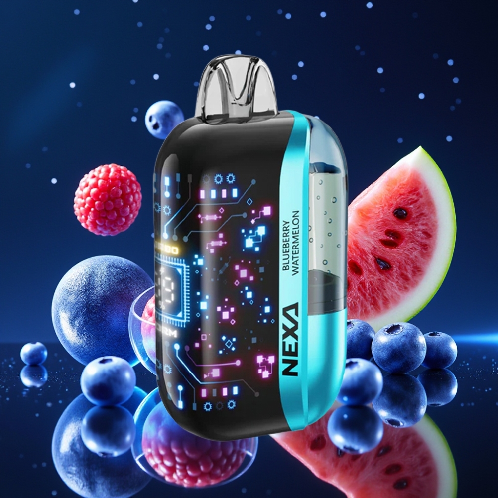 NEXA Ultra 50K Ühekordne Vape Sinivesi-Arbuus 20ml 5% Nikotiini 800mAh Akuga 3D Kumer Ekraan