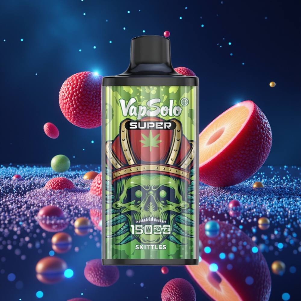 Vapsolo Super 15000 Puffs Ühekordne Vape Skittles 40ml 850mAh Type-C