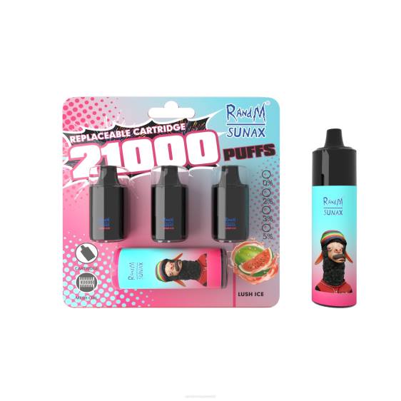 RandM Sunax 21000 õhuvoolu juhtpuldi vahetatav vape seade 1tk 2X4T266 e cigarette RandM lopsakas jää