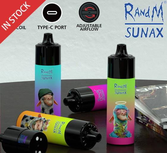 RandM Sunax 21000 õhuvoolu juhtpuldi vahetatav vape seade 1tk 2X4T270 tornado vape flavours segatud marjad